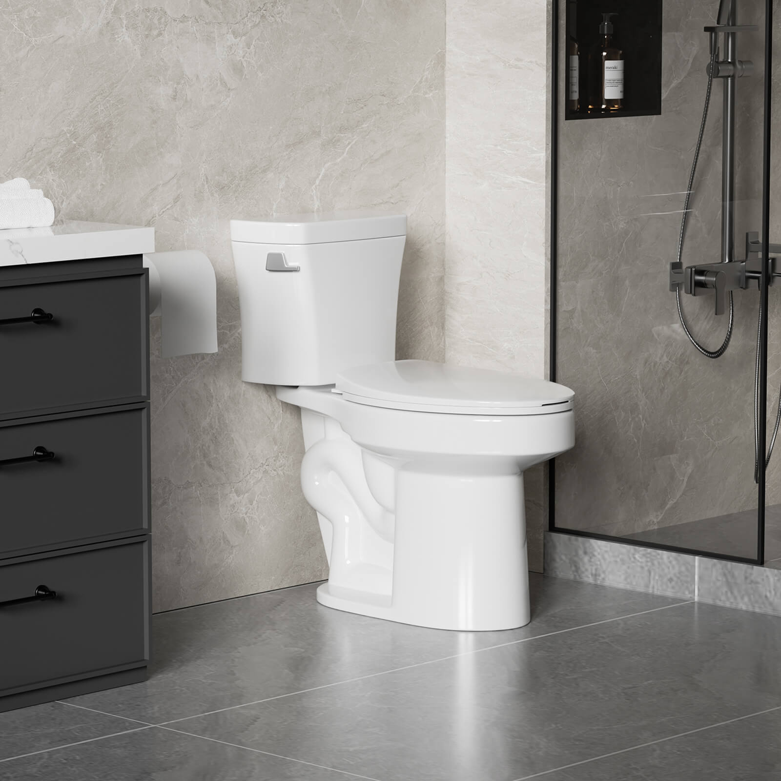 1.28 GPF Tornado Flush Two Piece Toilet