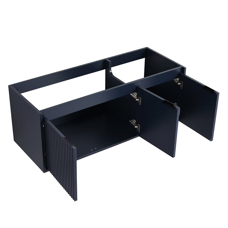 48" Modern Design Floating Bathroom Vanity with Drop-Shaped Resin Sink