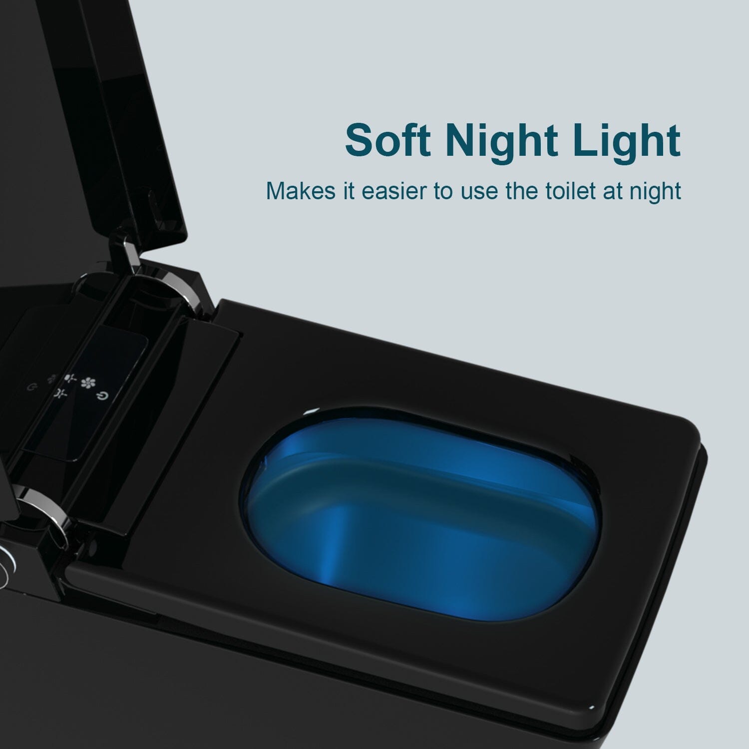 Giving Tree Smart Square One-Piece Floor Toilet with Remote Control and Automatic Cover