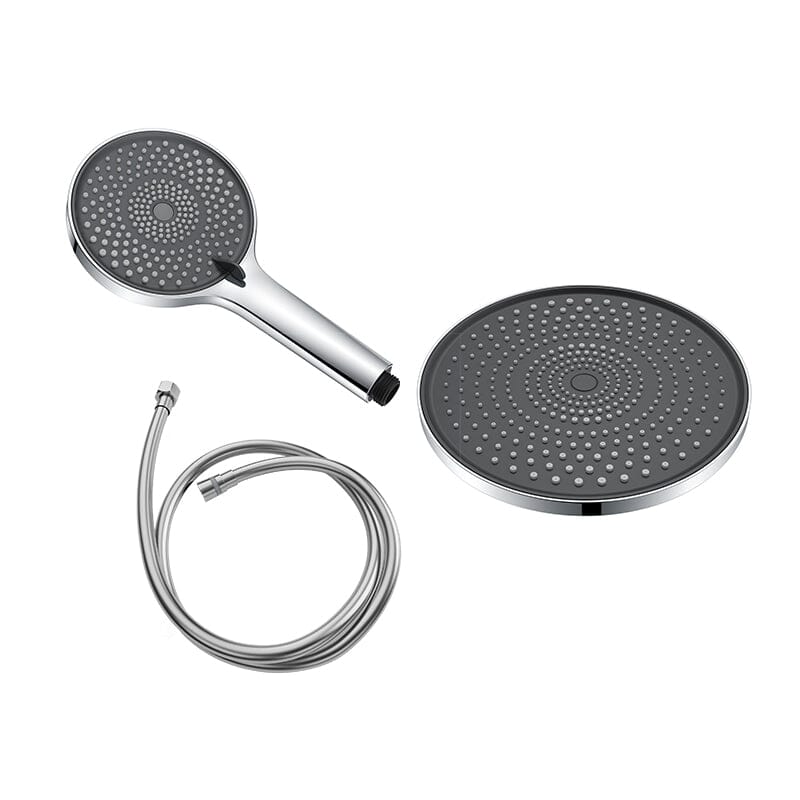 10" Round Shower Head & Hand Shower with Hose Replacement Accessories