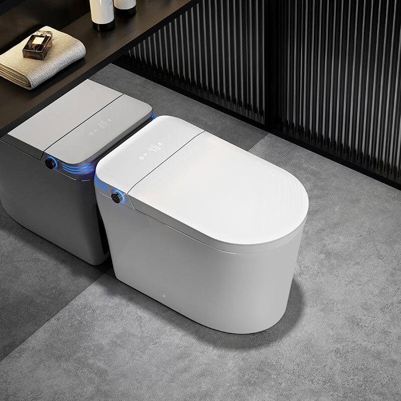 Modern Tankless Smart Bidet Toilet with LED Light, Heated Seat, and Automatic Flush