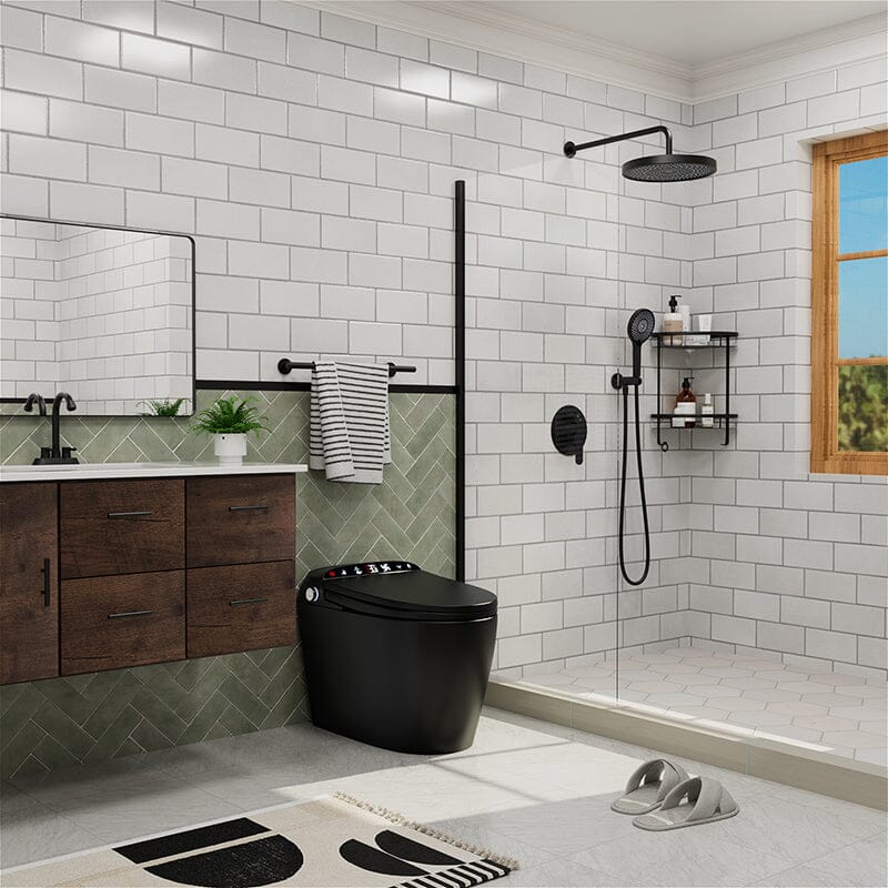 Giving Tree One-Piece Elongated Floor Smart Toilet with Remote Control and Automatic Cover
