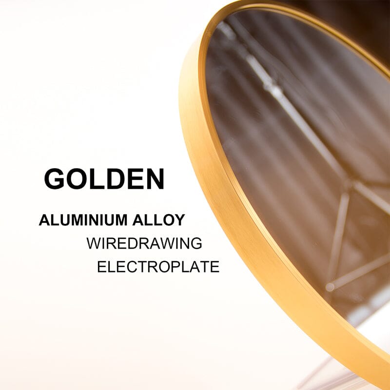 Giving Tree 28" Large Round Gold Border Wall Mirror for Make Up Vanity