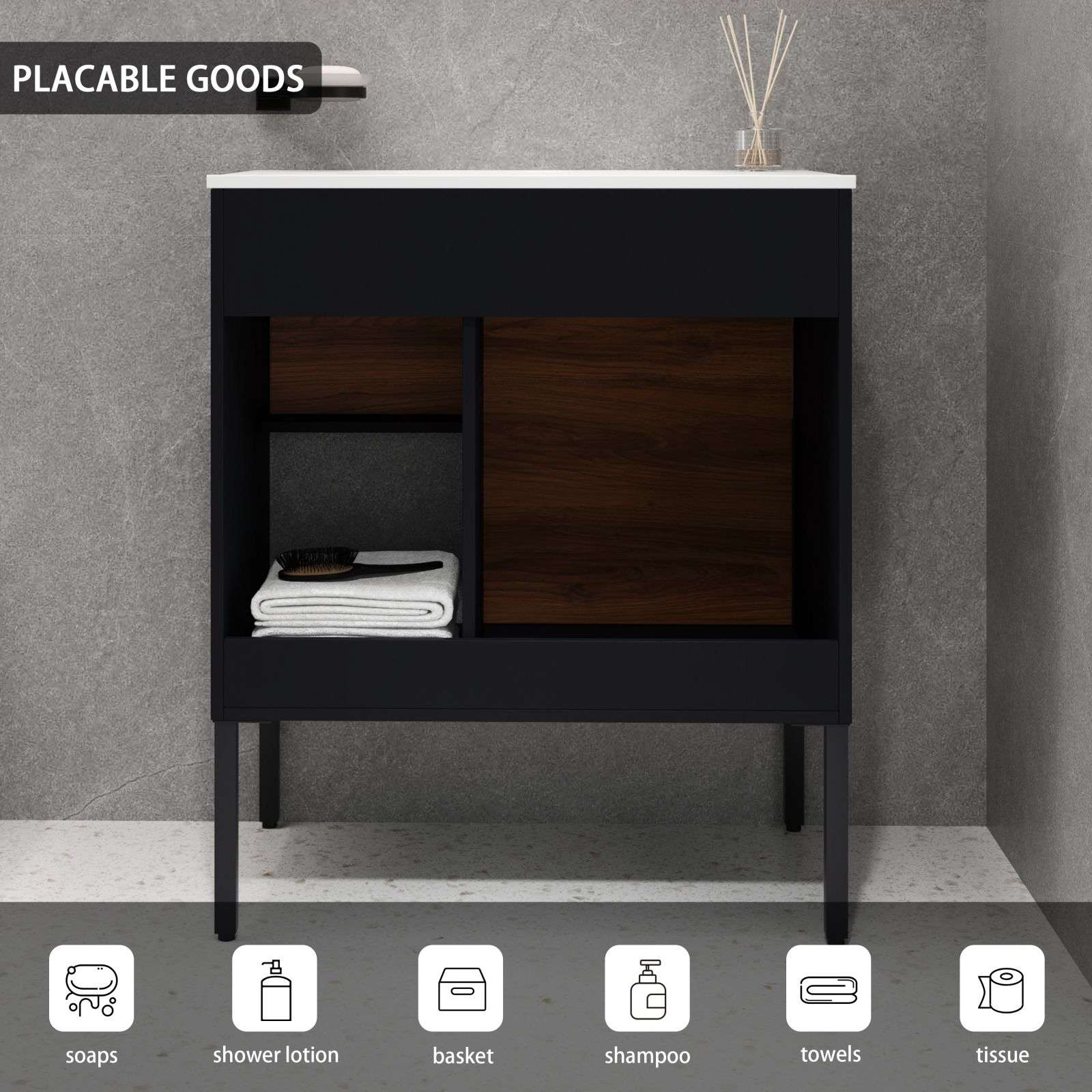 2/3 Drawers Bathroom Vanity