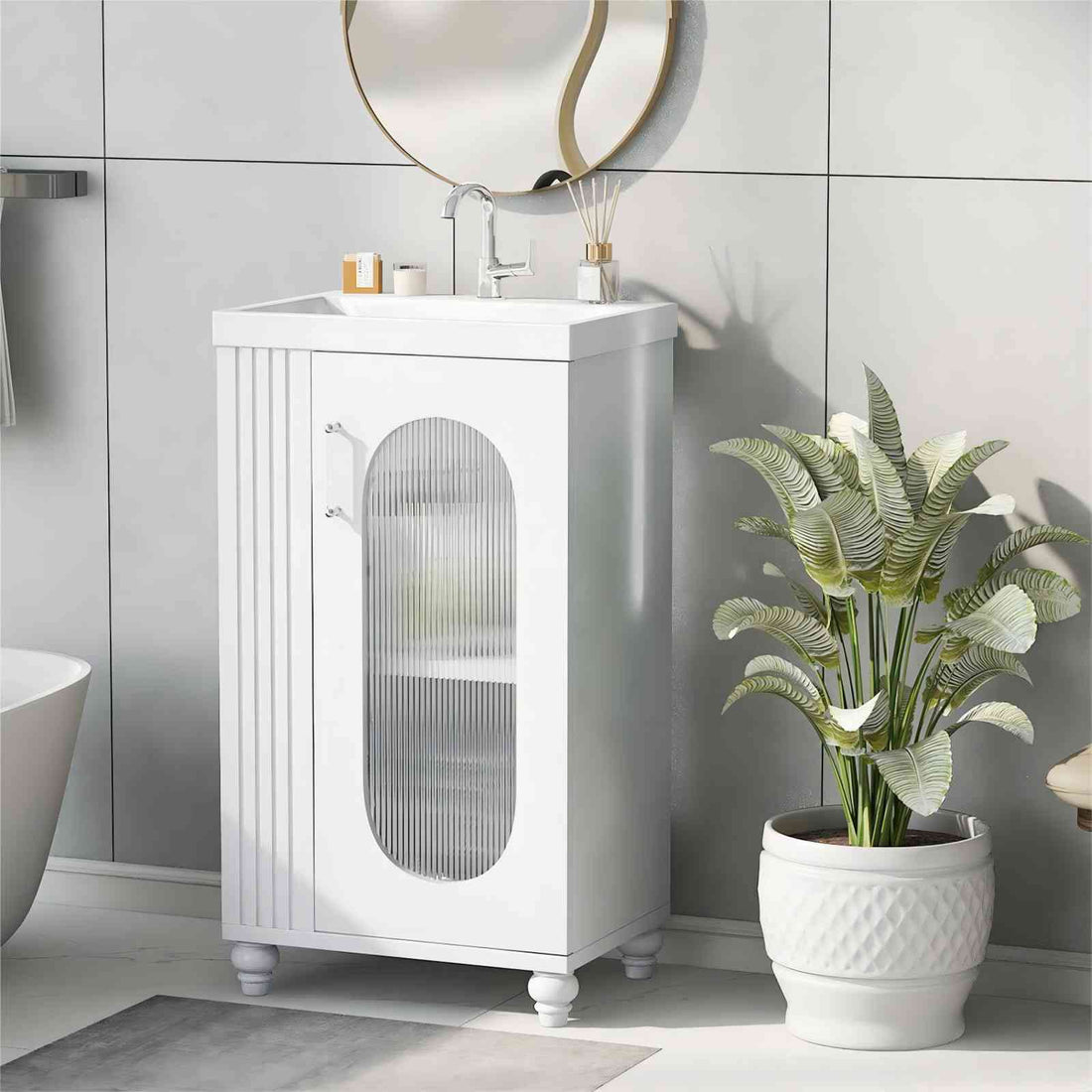 20" bathroom vanity with sink