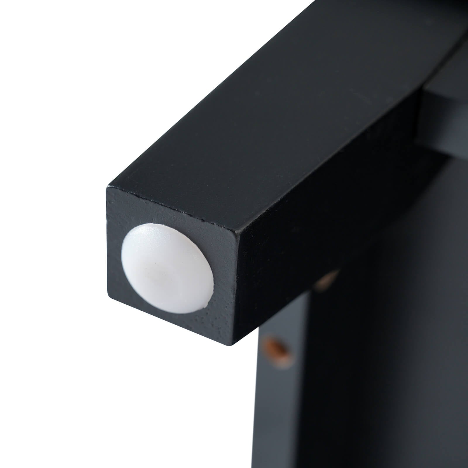 20 inch black single door bathroom vanity table details