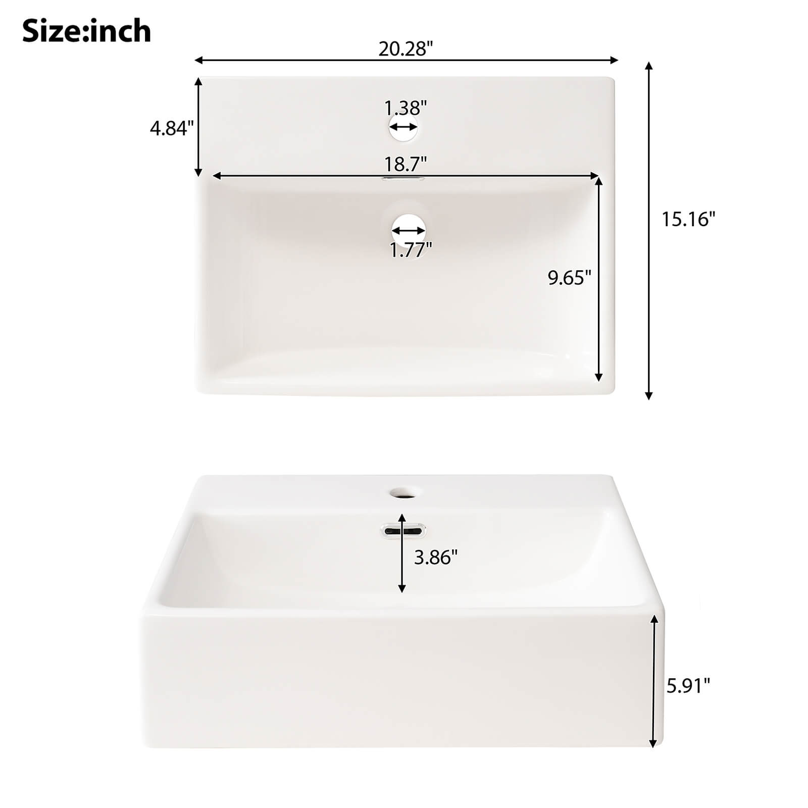 20 inch sink dimensions diagram for green vanity with frosted glass door