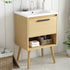 24 Inch Scandinavian Bathroom Vanity with Open Storage