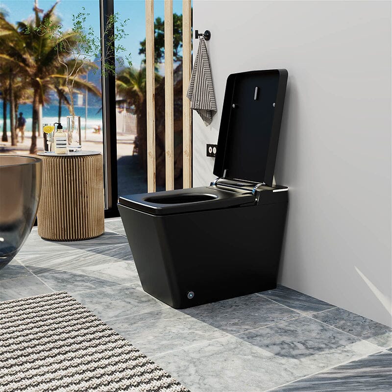 Giving Tree One-Piece Floor Mounted Square Smart Toilet with Remote Control and Automatic Cover