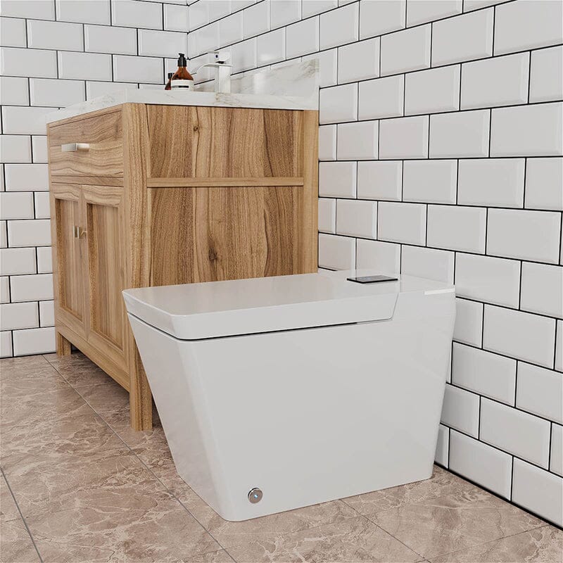 Giving Tree One-Piece Floor Mounted Square Smart Toilet with Remote Control and Automatic Cover