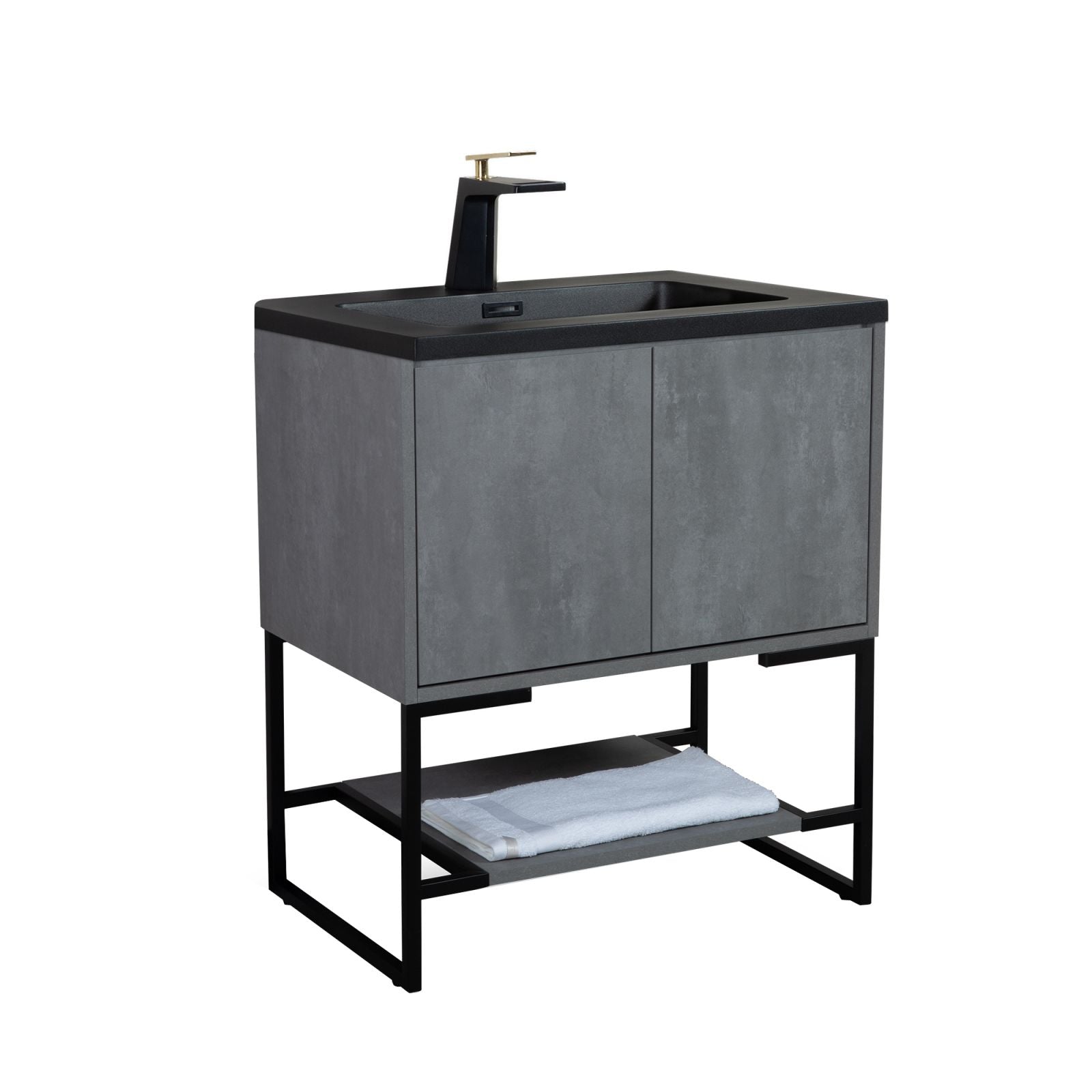 30" Gray Sink Bathroom Vanity