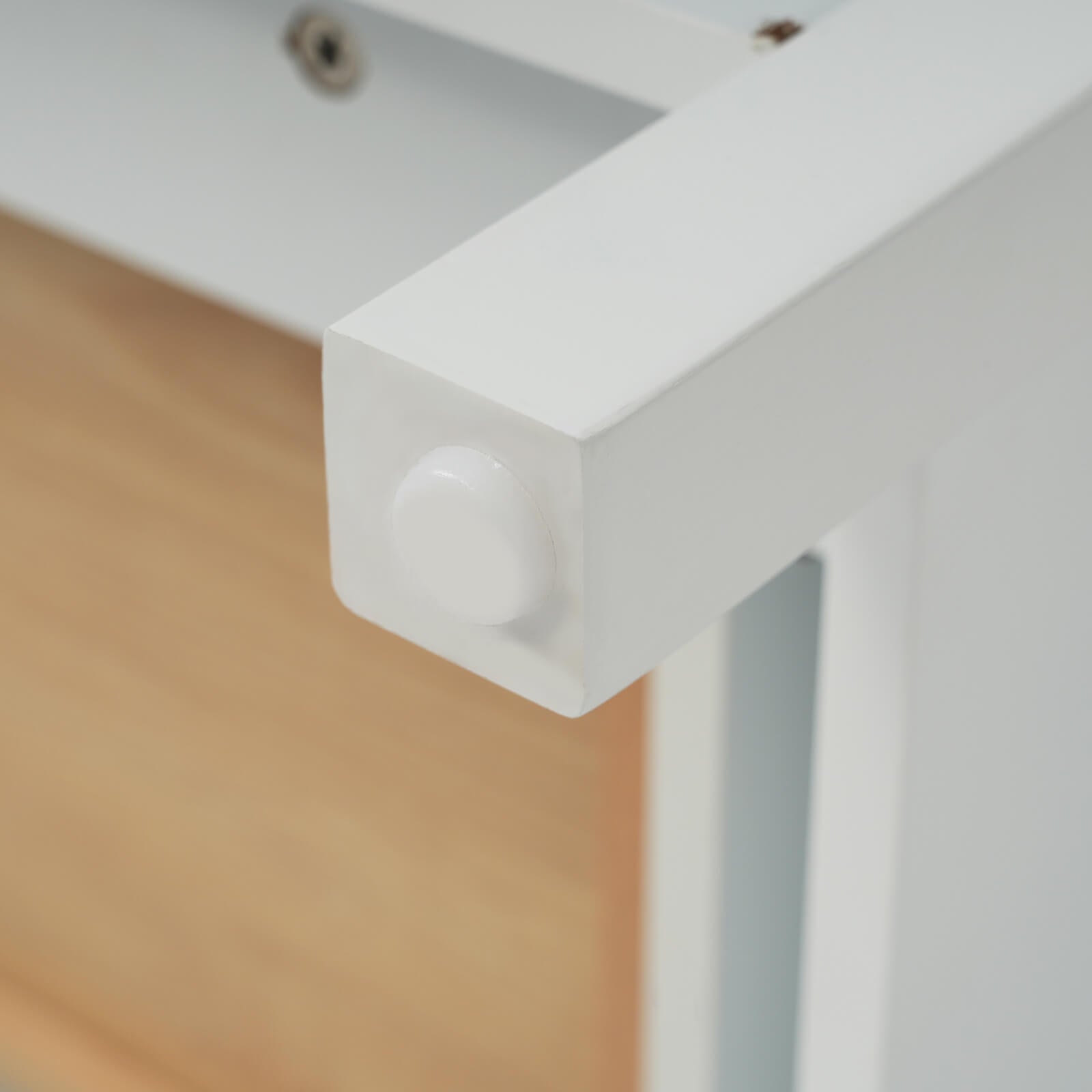 30 inch Modern White Silk Finish Freestanding Dressing Table Leg Mat