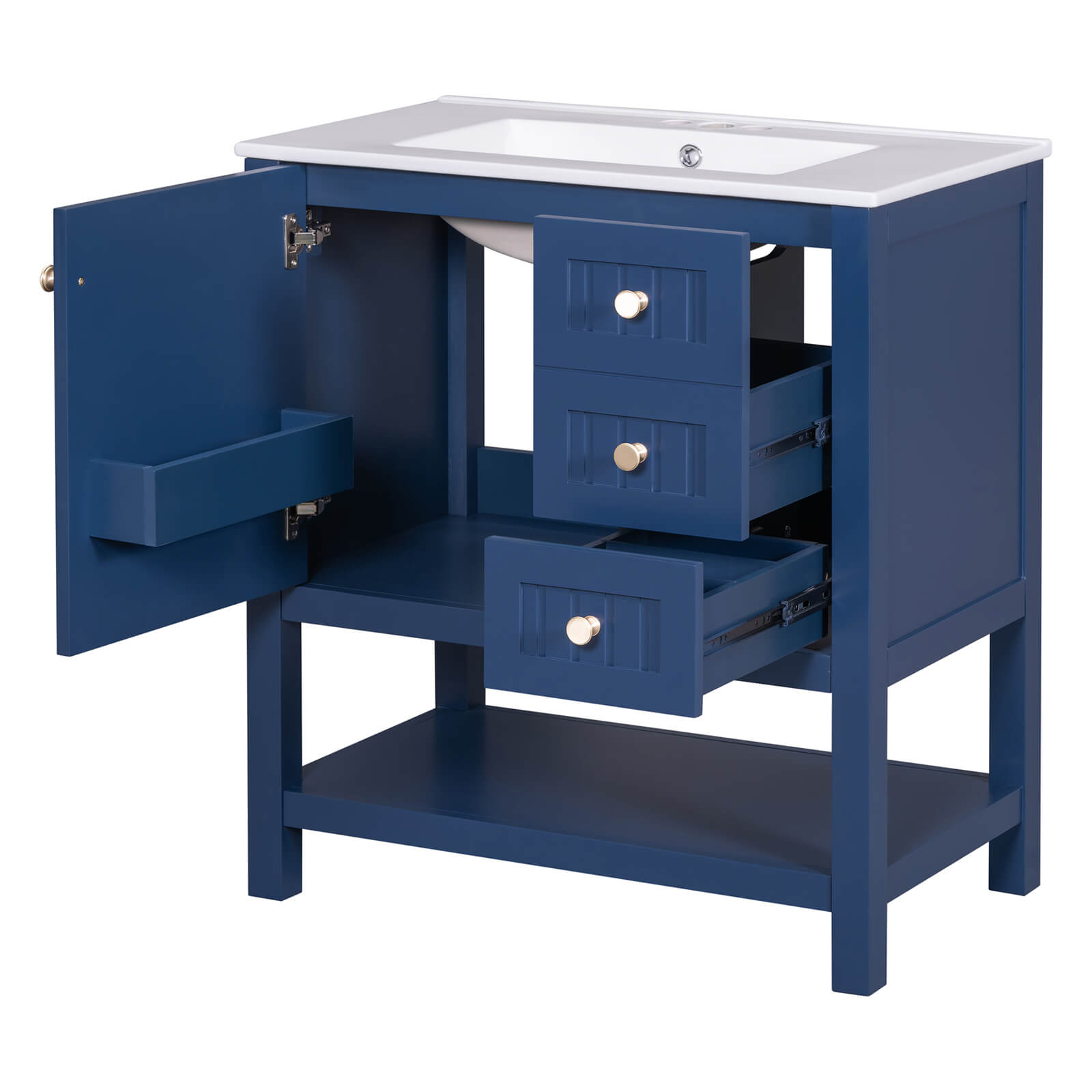 30 inch freestanding vanity with modern design