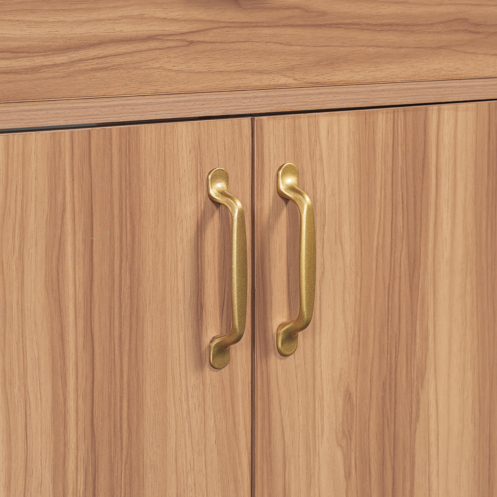 36 Inch Vanity with Gold Handles and Modern Minimalist Style