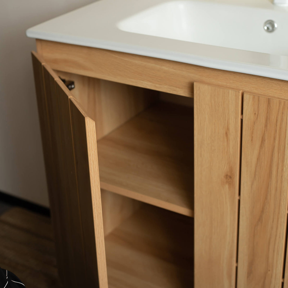 36 inch vanity with under mounted ceramic basin