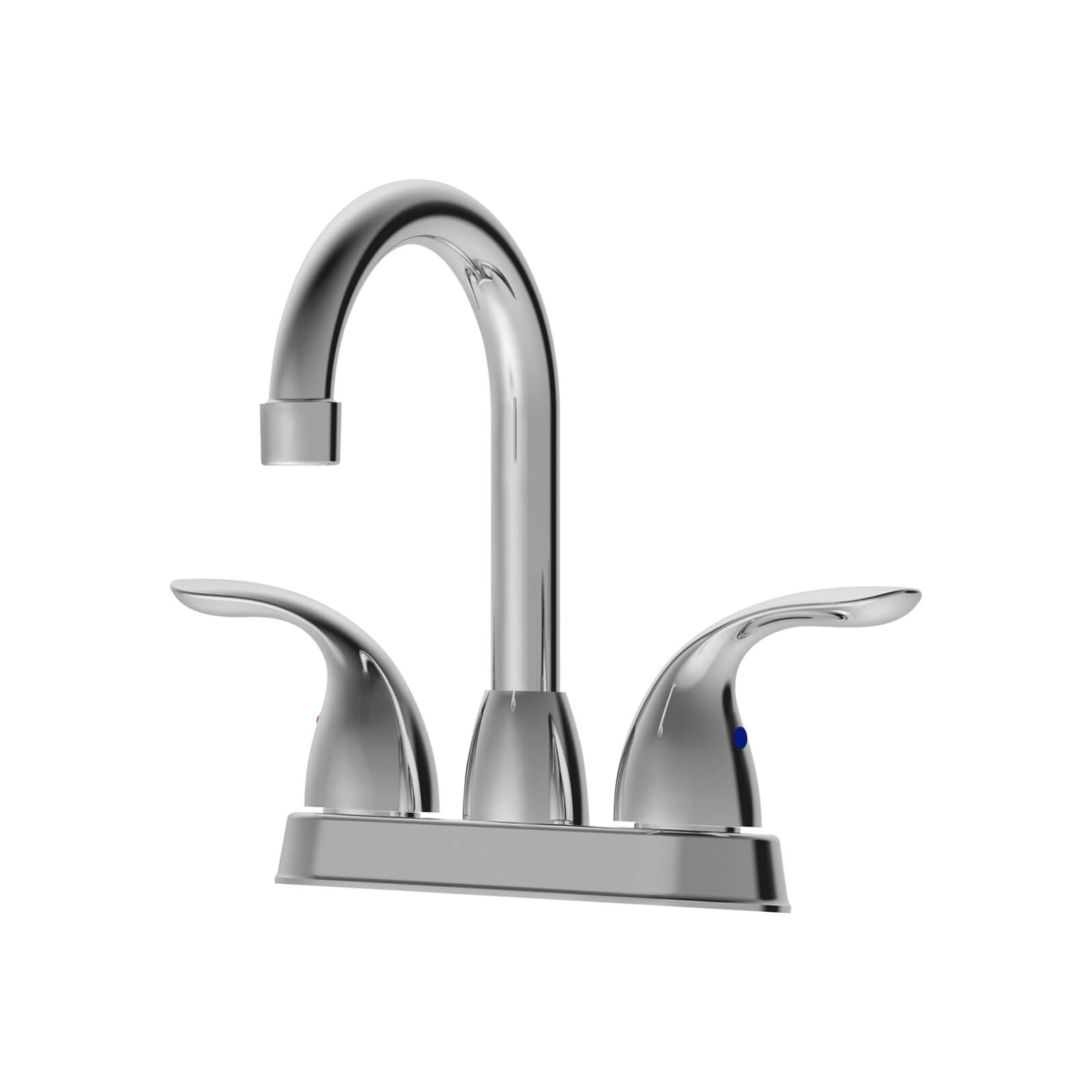 360 degree swivel spout chrome faucet for easy cleaning