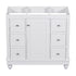 36 INCH White Bathroom Vanity with Hair Dryer Storage Cabinet Only