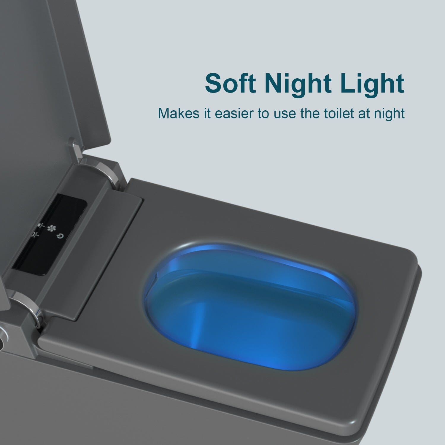 Giving Tree Smart Square One-Piece Floor Toilet with Remote Control and Automatic Cover