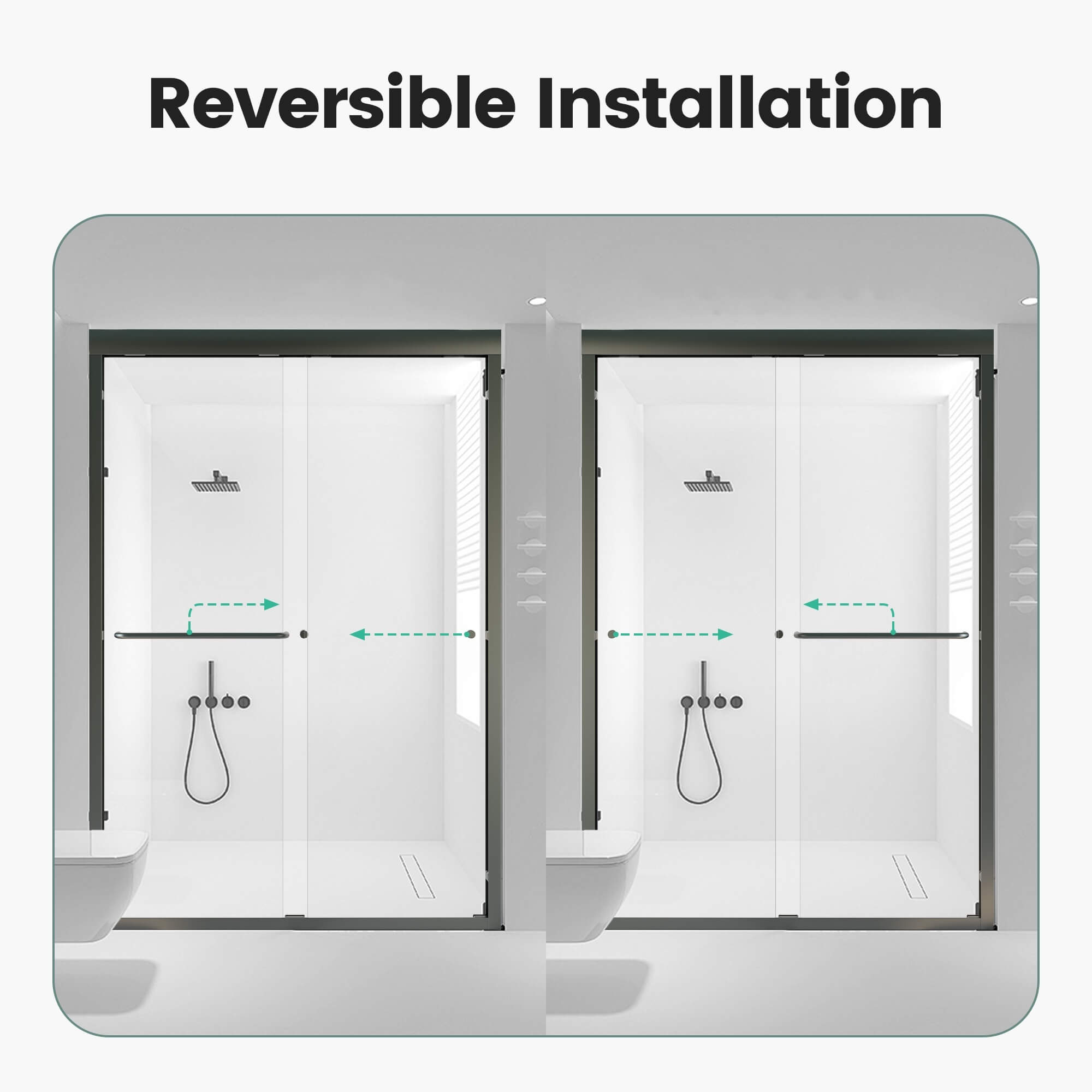 44 to 48 inch Adjustable Width Installation Guide for Framed Sliding Shower Door