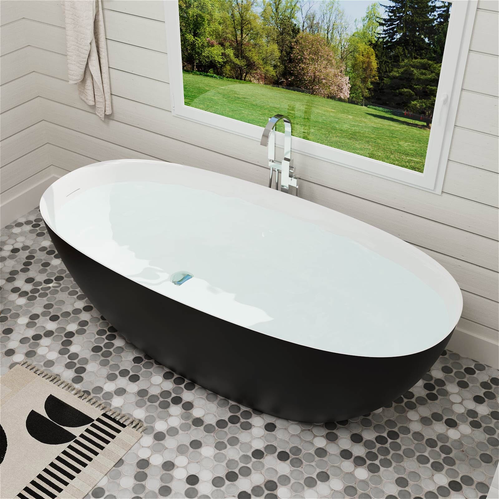 Oval Modern 65&