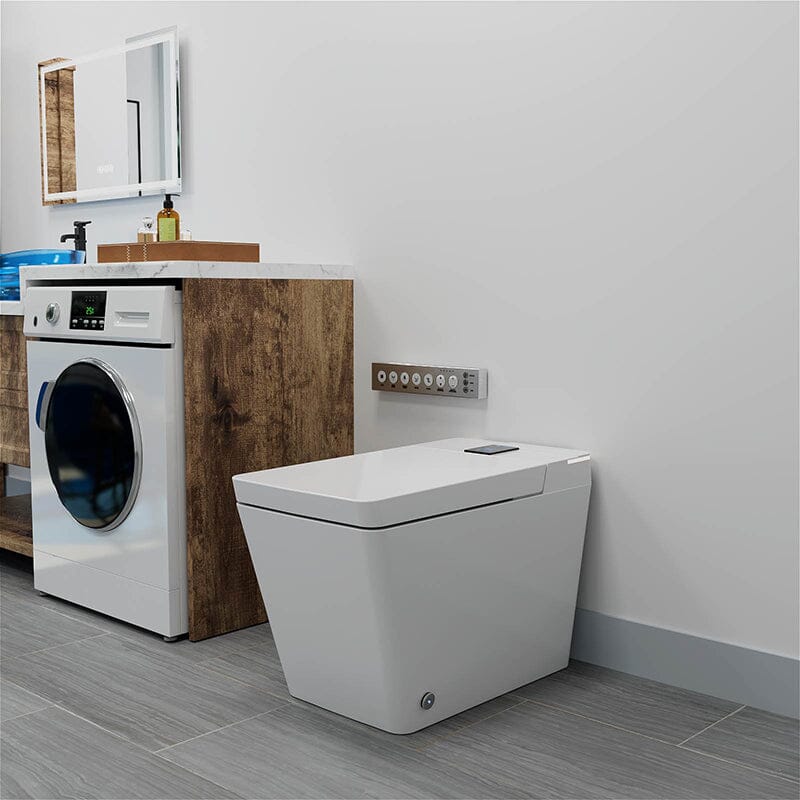 Giving Tree One-Piece Floor Mounted Square Smart Toilet with Remote Control and Automatic Cover