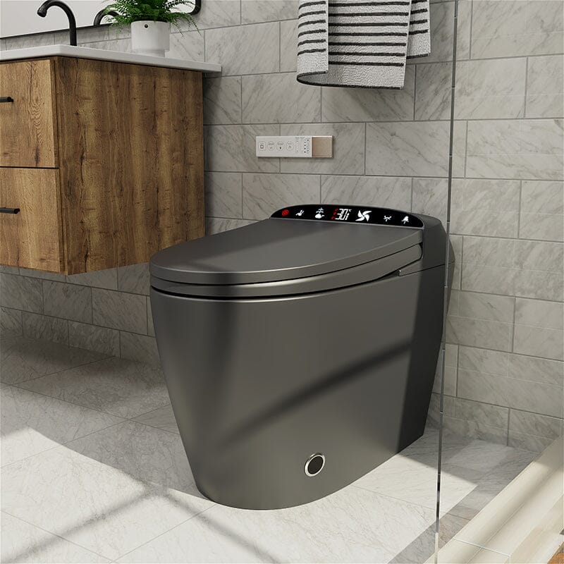 Giving Tree One-Piece Elongated Floor Smart Toilet with Remote Control and Automatic Cover