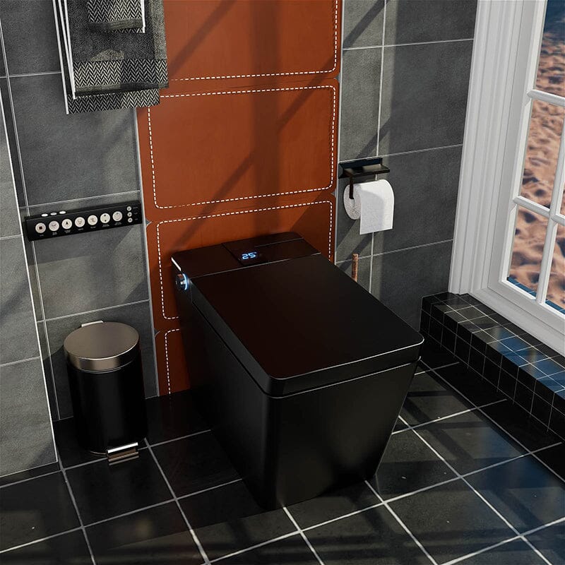 Giving Tree One-Piece Floor Mounted Square Smart Toilet with Remote Control and Automatic Cover