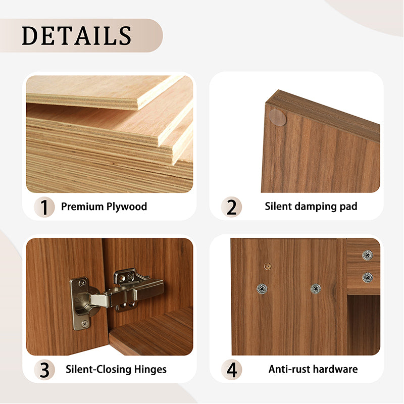 Mueble de baño flotante de 20 pulgadas para montaje en pared con lavabo de resina y puerta de armario con cierre suave.