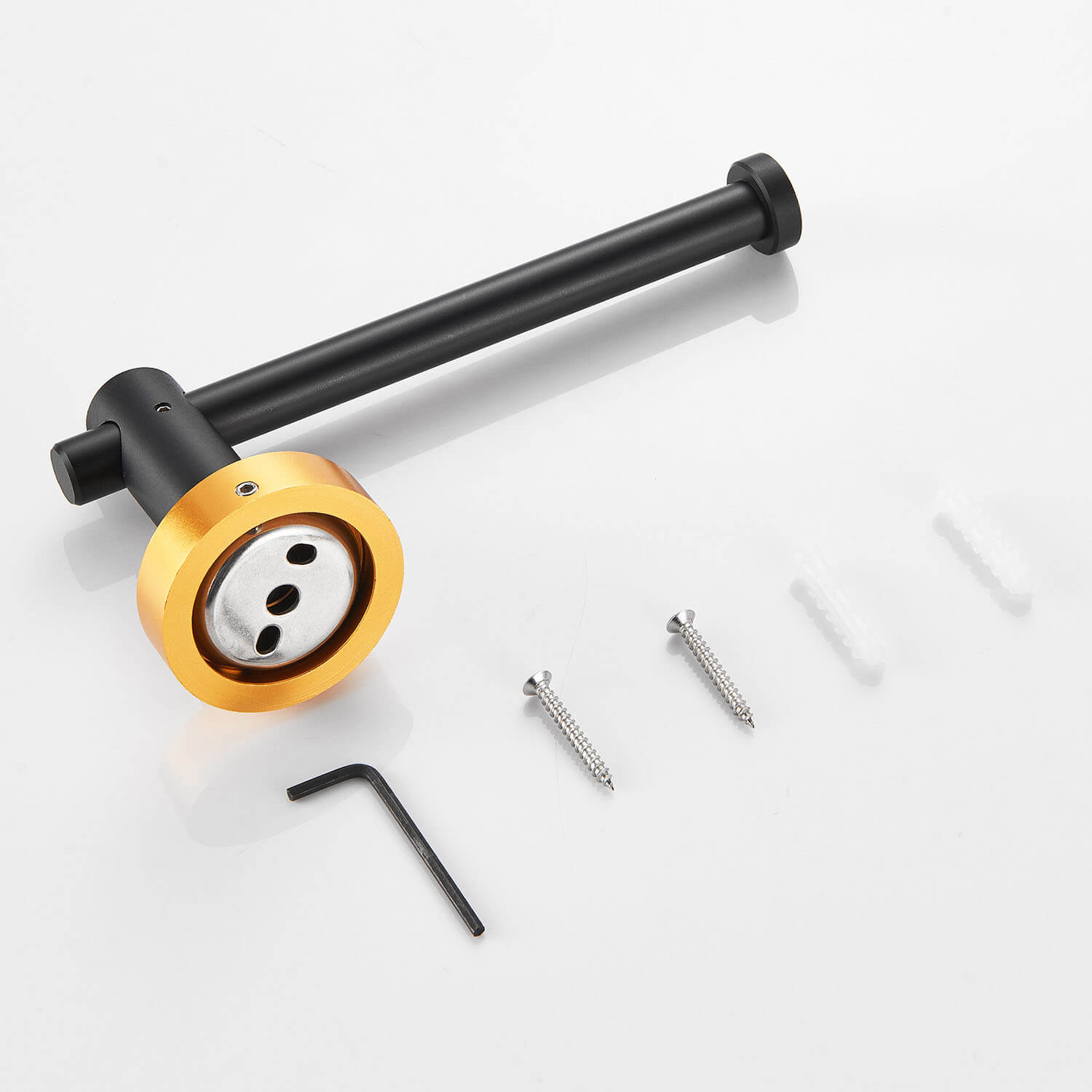 6-Piece Wall-Mounted Aluminum Bathroom Hardware Set and accessories