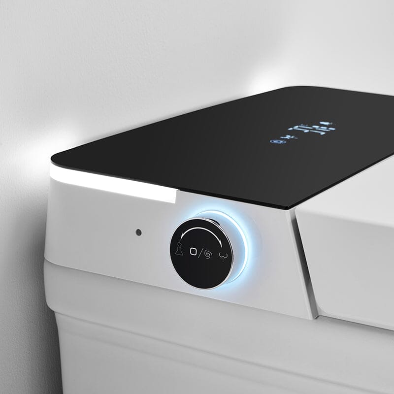 Modernes quadratisches Stand-Smart-WC mit Fernbedienung und automatischer Abdeckung