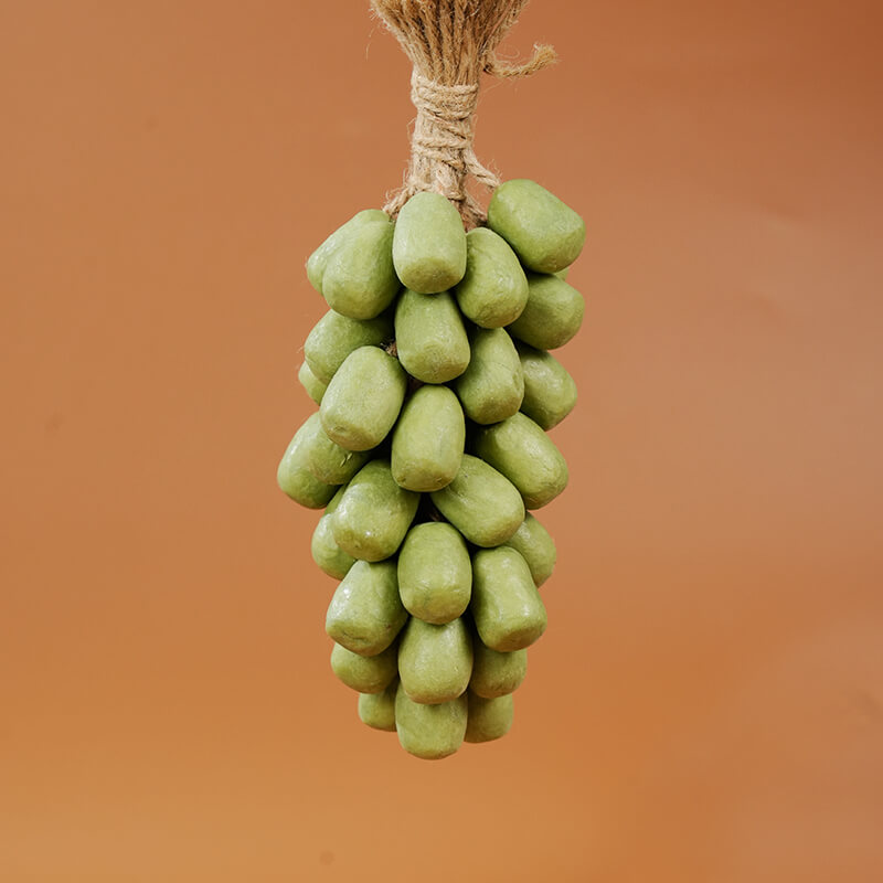 Artistic handcrafted green grape shaped soap for hand and body wash