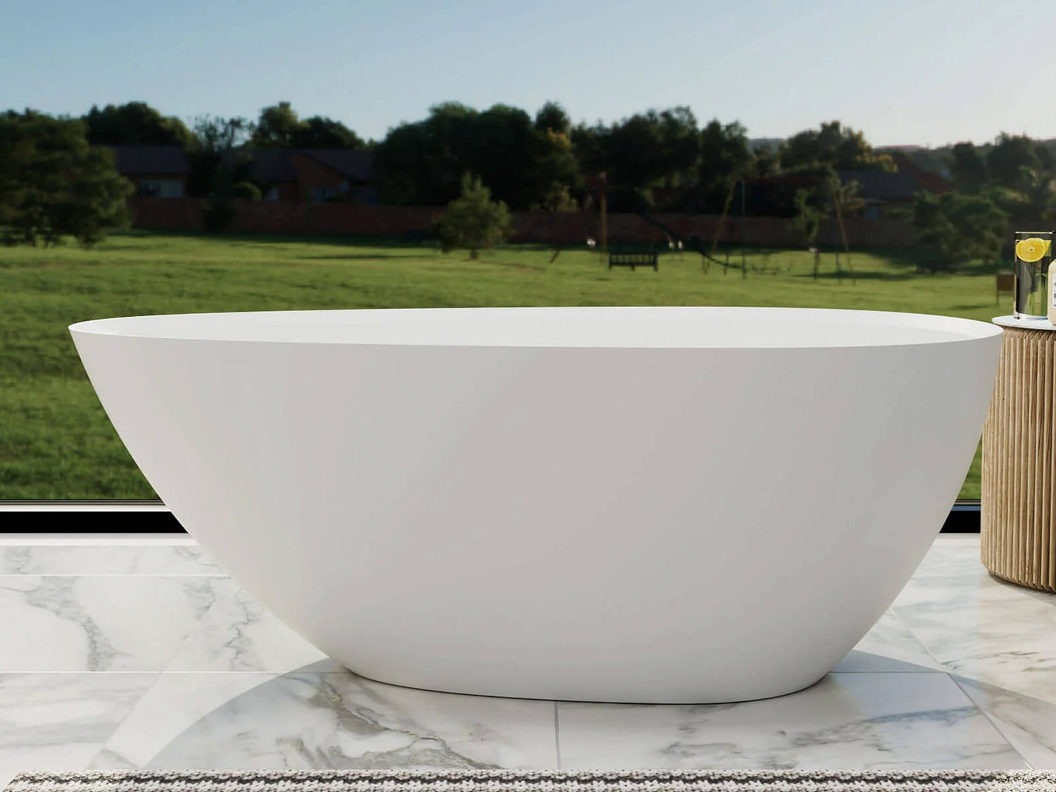 BW-1057 Solid Surface Bathtub