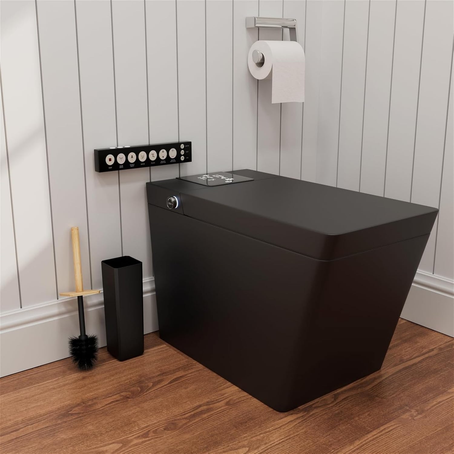 Bamboo 7 Piece Bathroom Kit for Home by Giving Tree