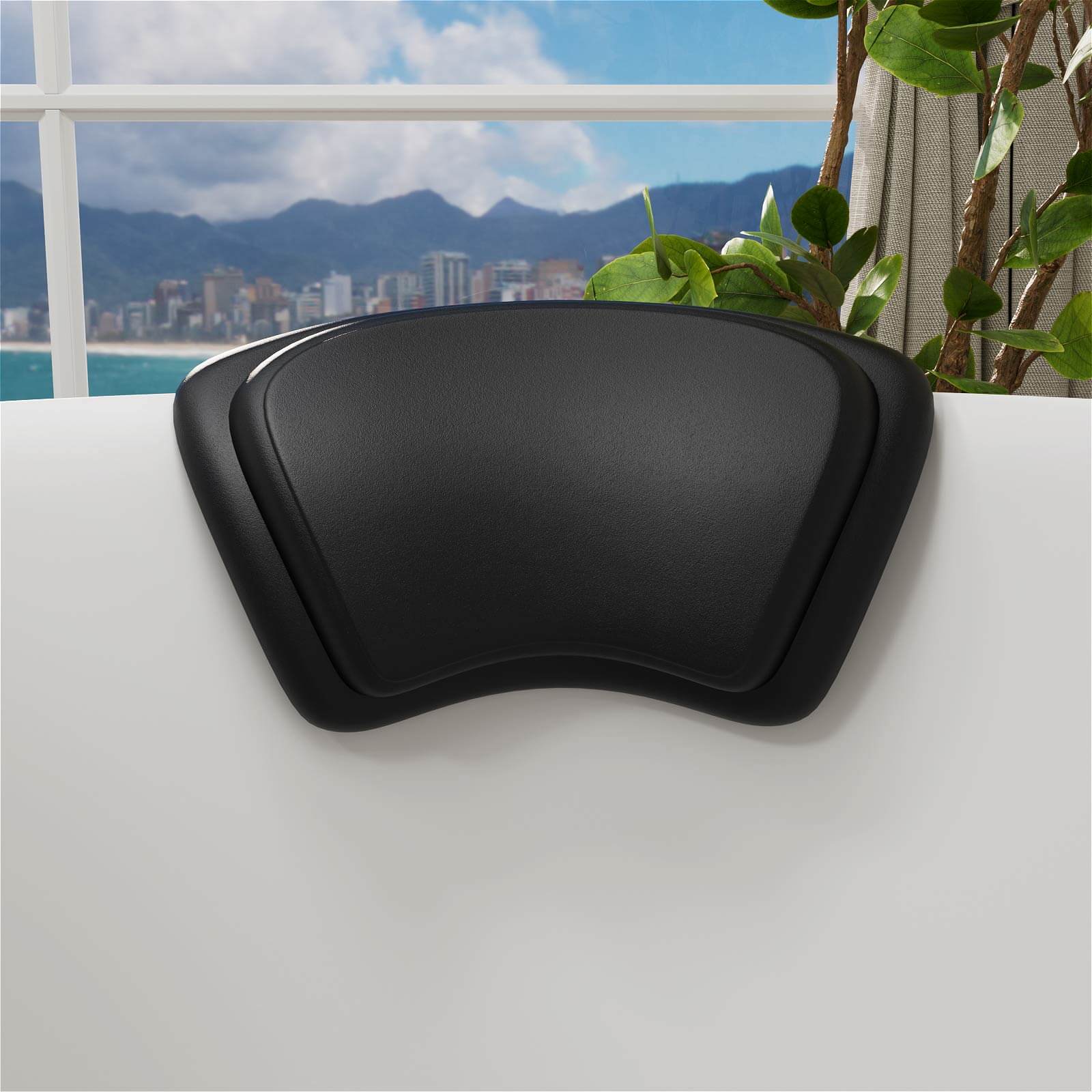 Bath Pillow with Suction Cups to Relax Your Neck and Shoulders