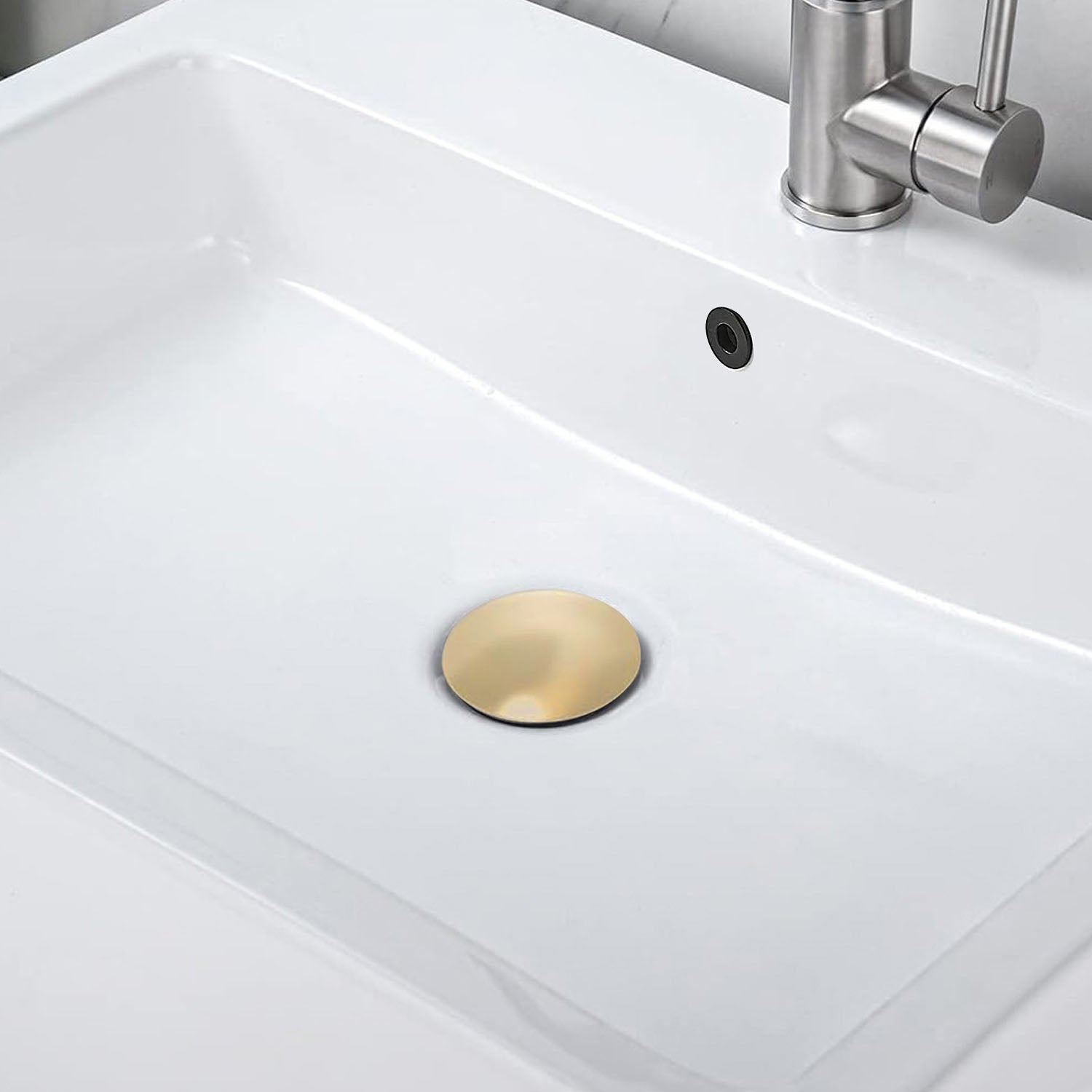 Bathroom Sink Pop Up Drain compatible with standard sink pipes