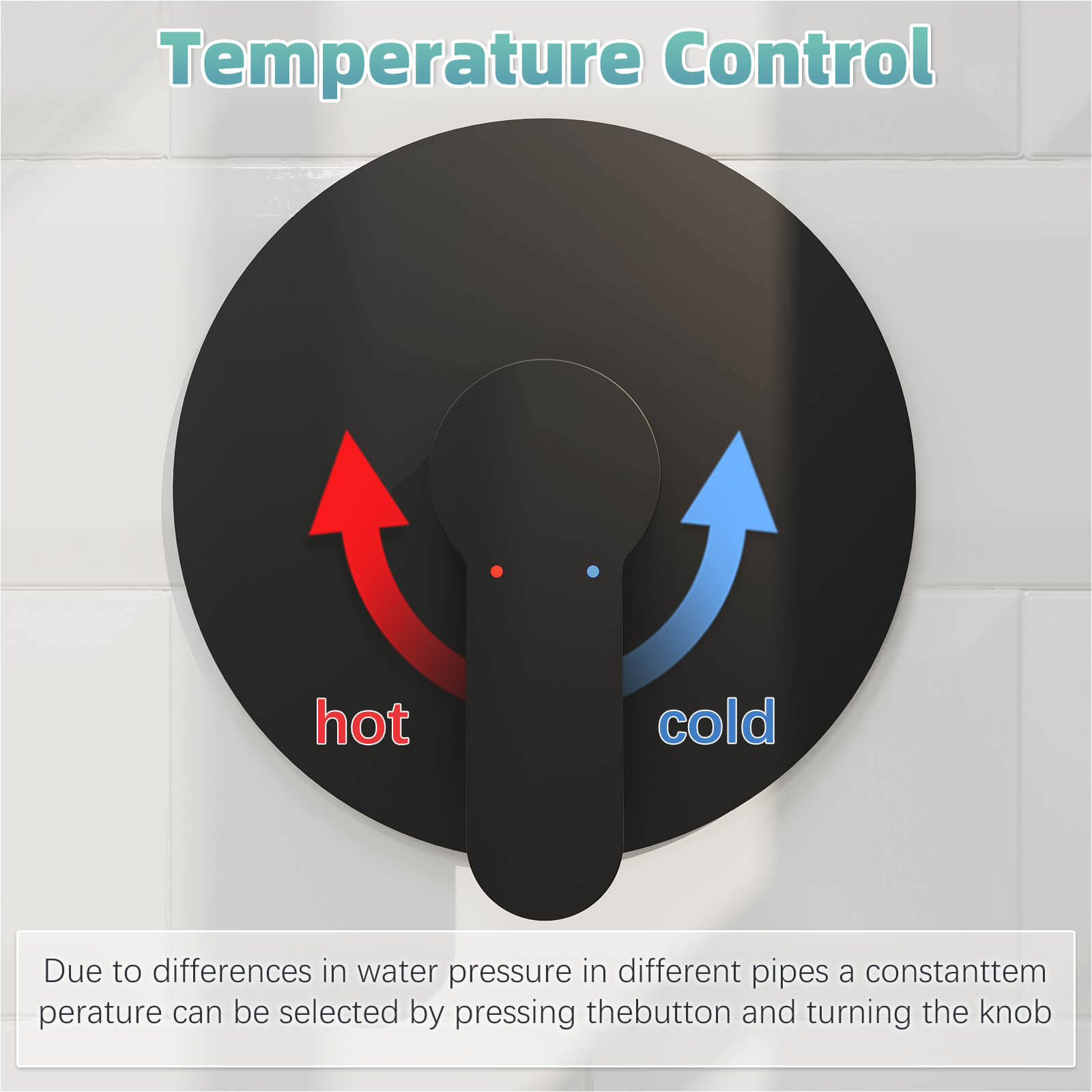 10“ Round Wall Mounted Shower System with 2-in-1 Rough-in Valve Included 3-Spray Handheld