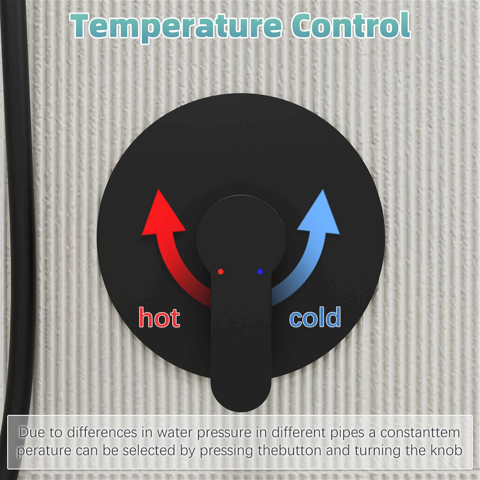 8" Wall Bar Shower Kit with 360° Rotate 3-Spray Cylindrical Shower Head And 6-Spray Handheld