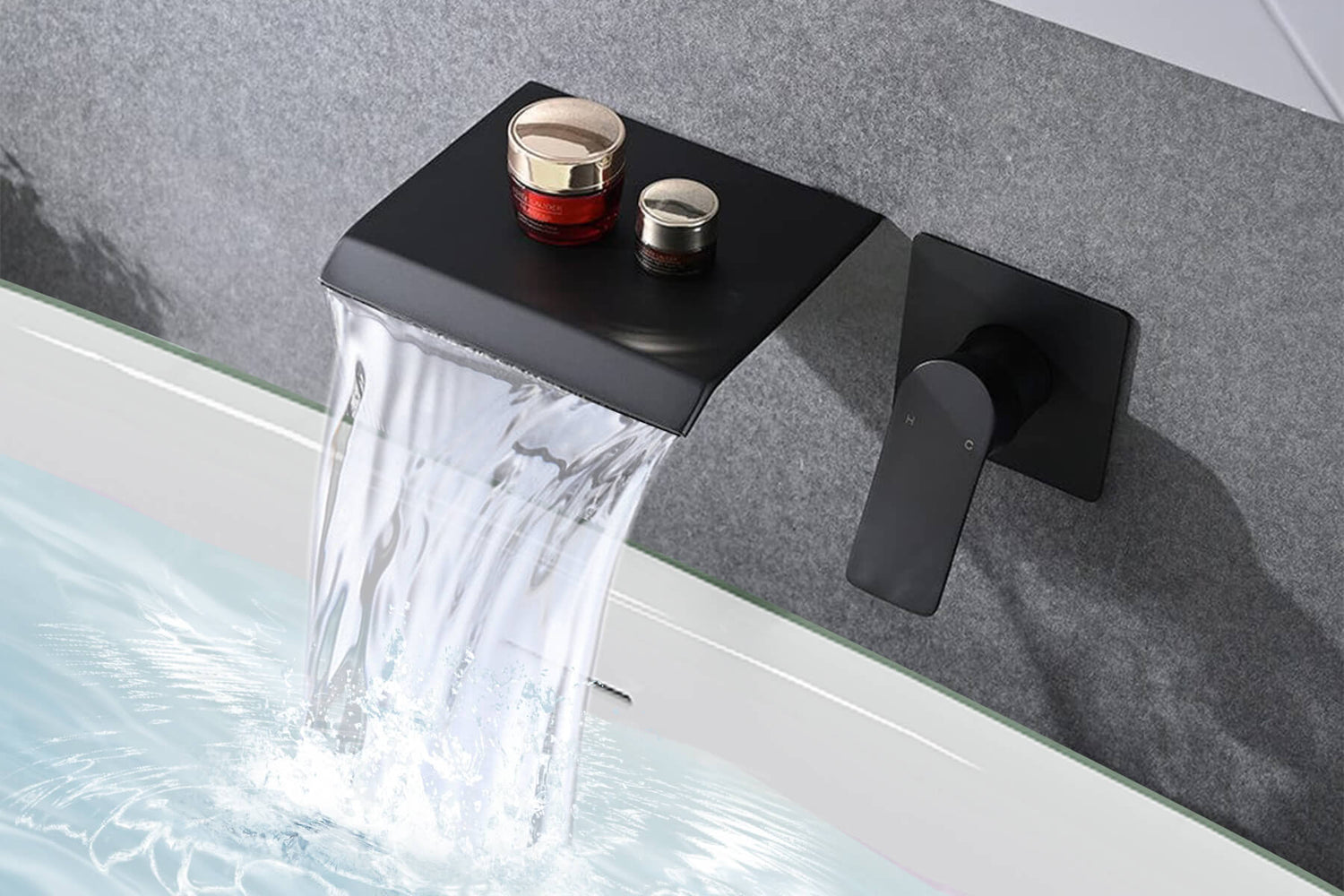 Black_wall_mounted_waterfall_faucet_for_bathtub_or_sink