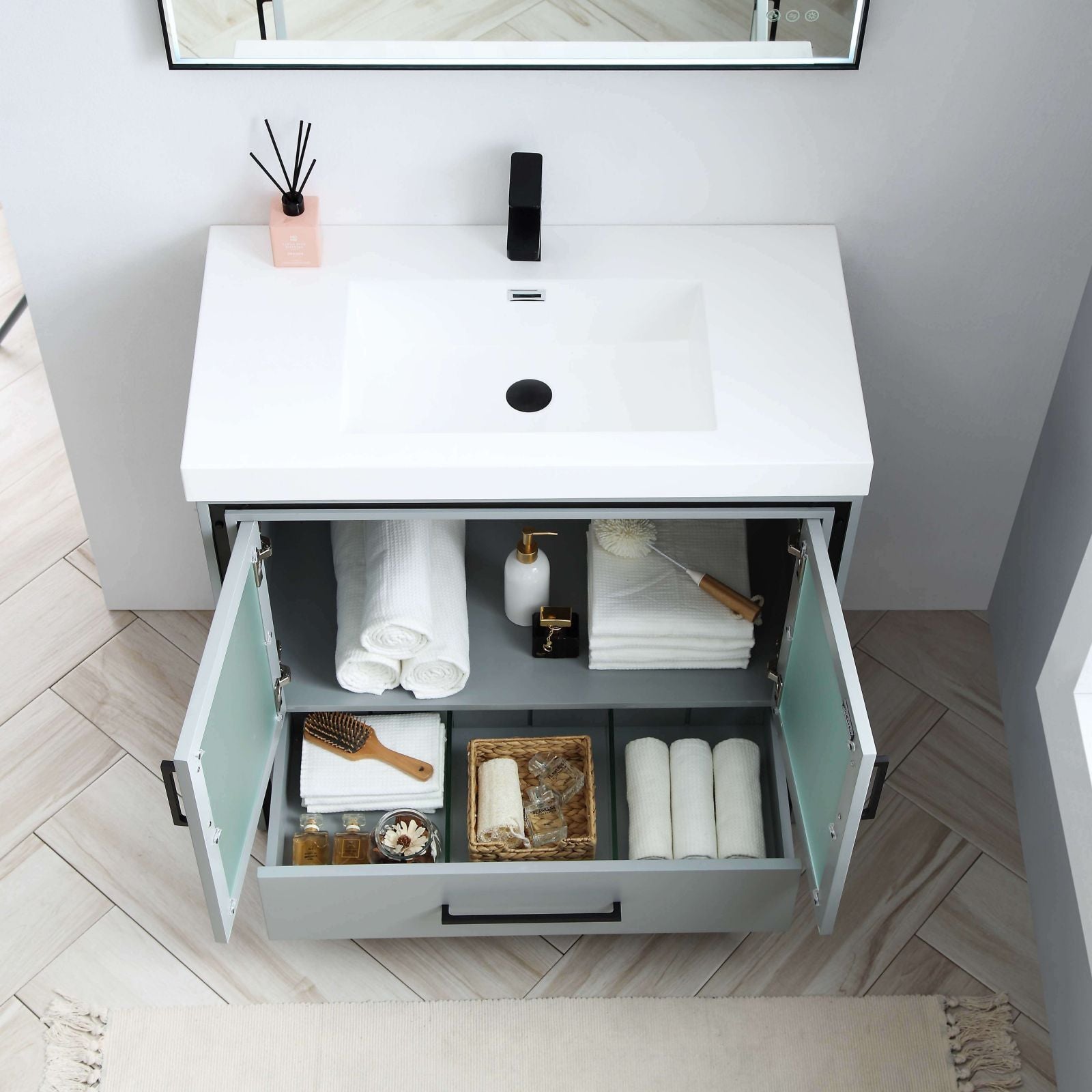 Blossom 36" Vanity Base 2 Doors 1 Drawer