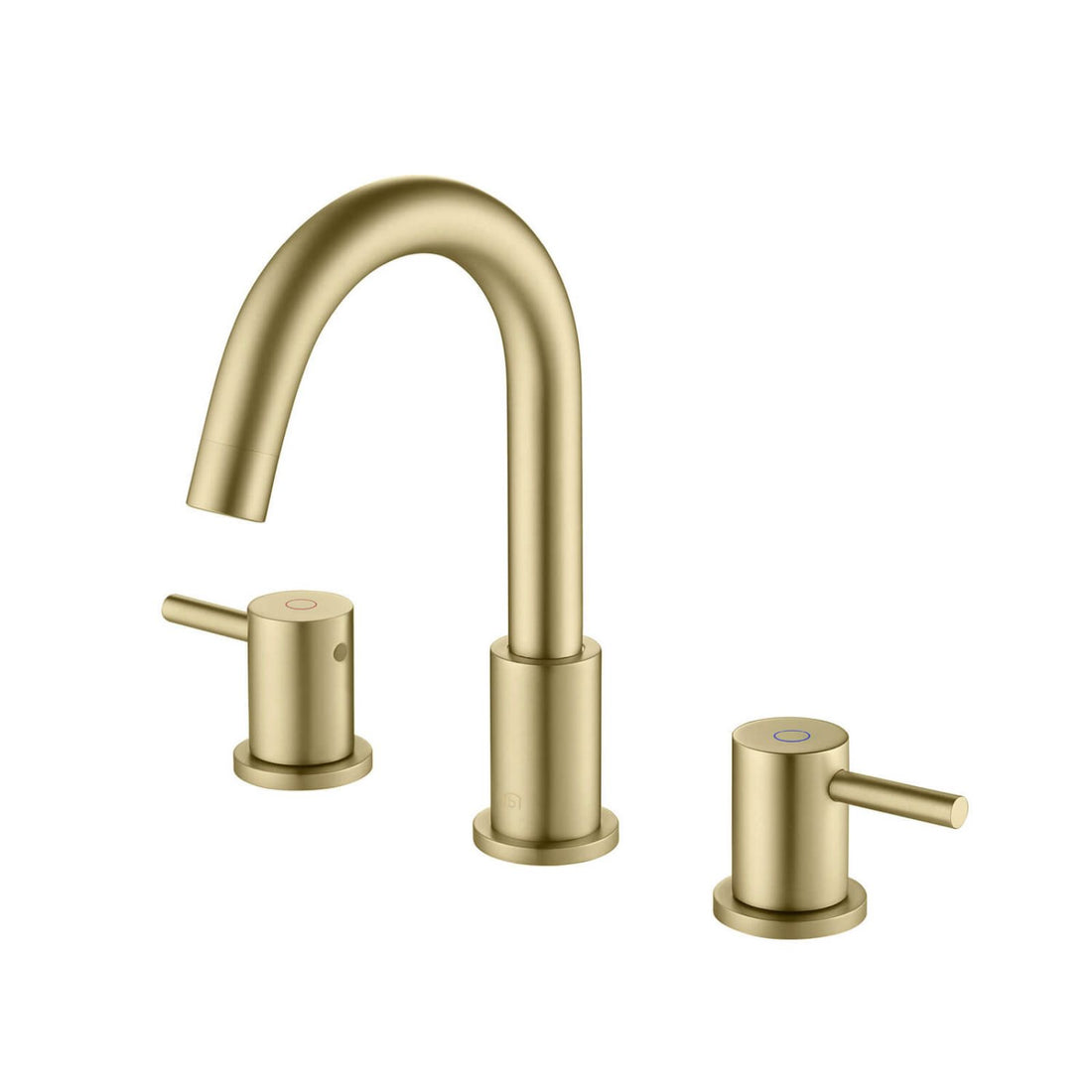 Blossom 9" Widespread Solid Brass Bathroom Sink Faucet Gold