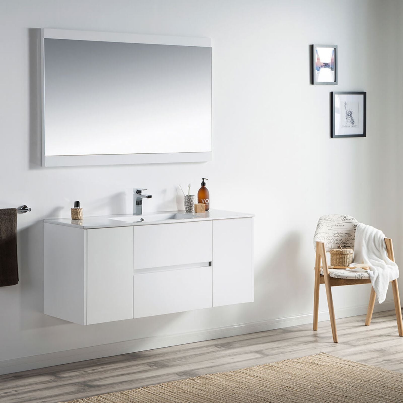 Blossom Classic 48" Vanity Wall Mounted 2 Doors 2 Drawers