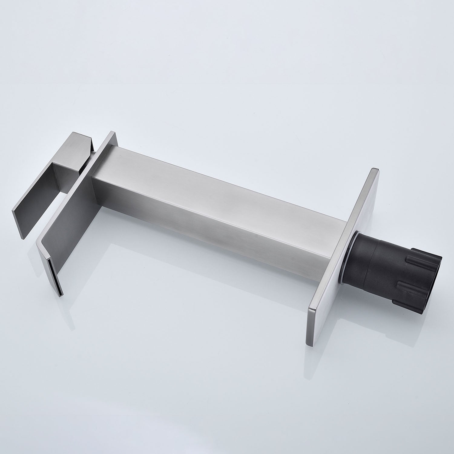 Brushed Nickel waterfall spout Single hole Bathroom Faucet