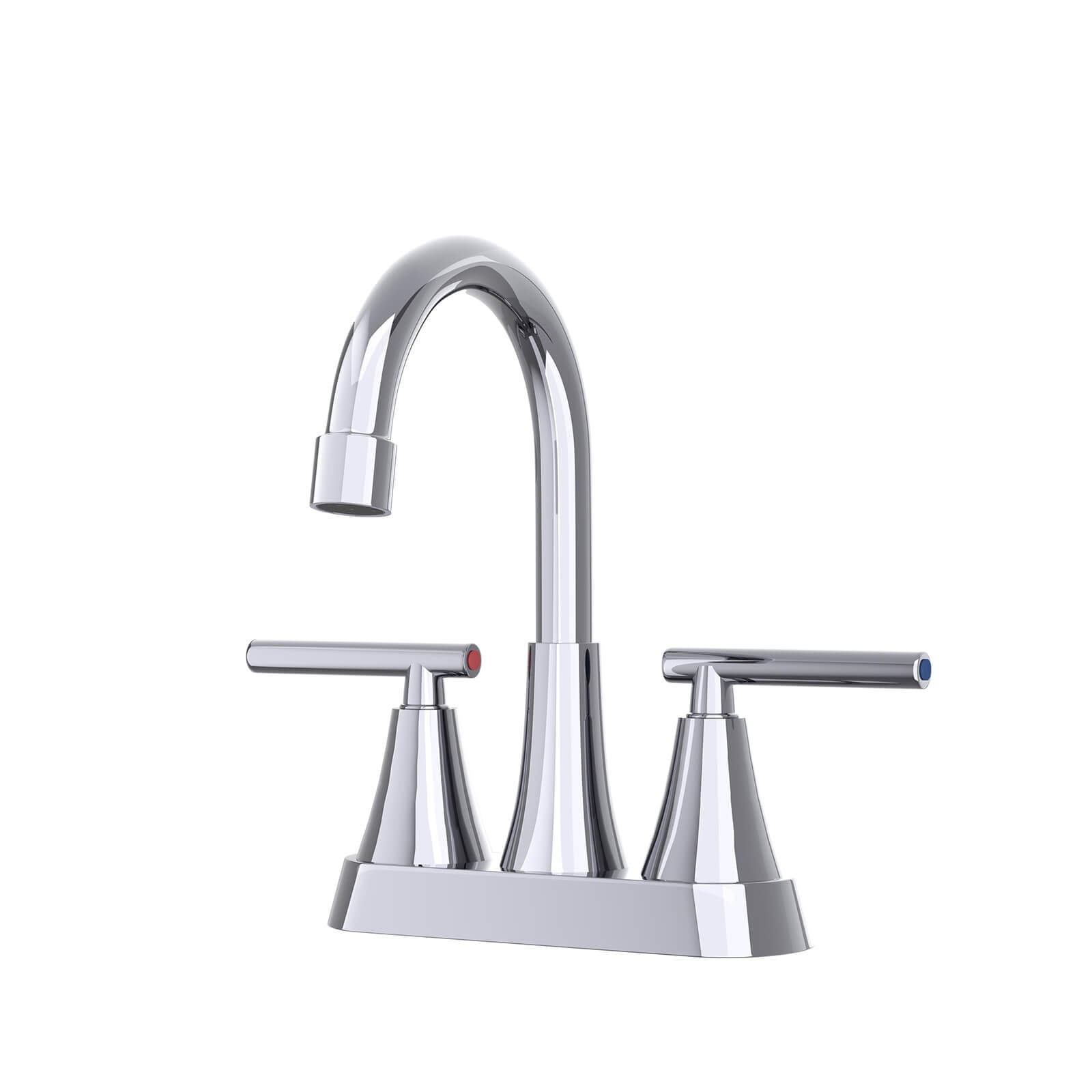 CUPC certified chrome bathroom faucet ensuring safe water supply