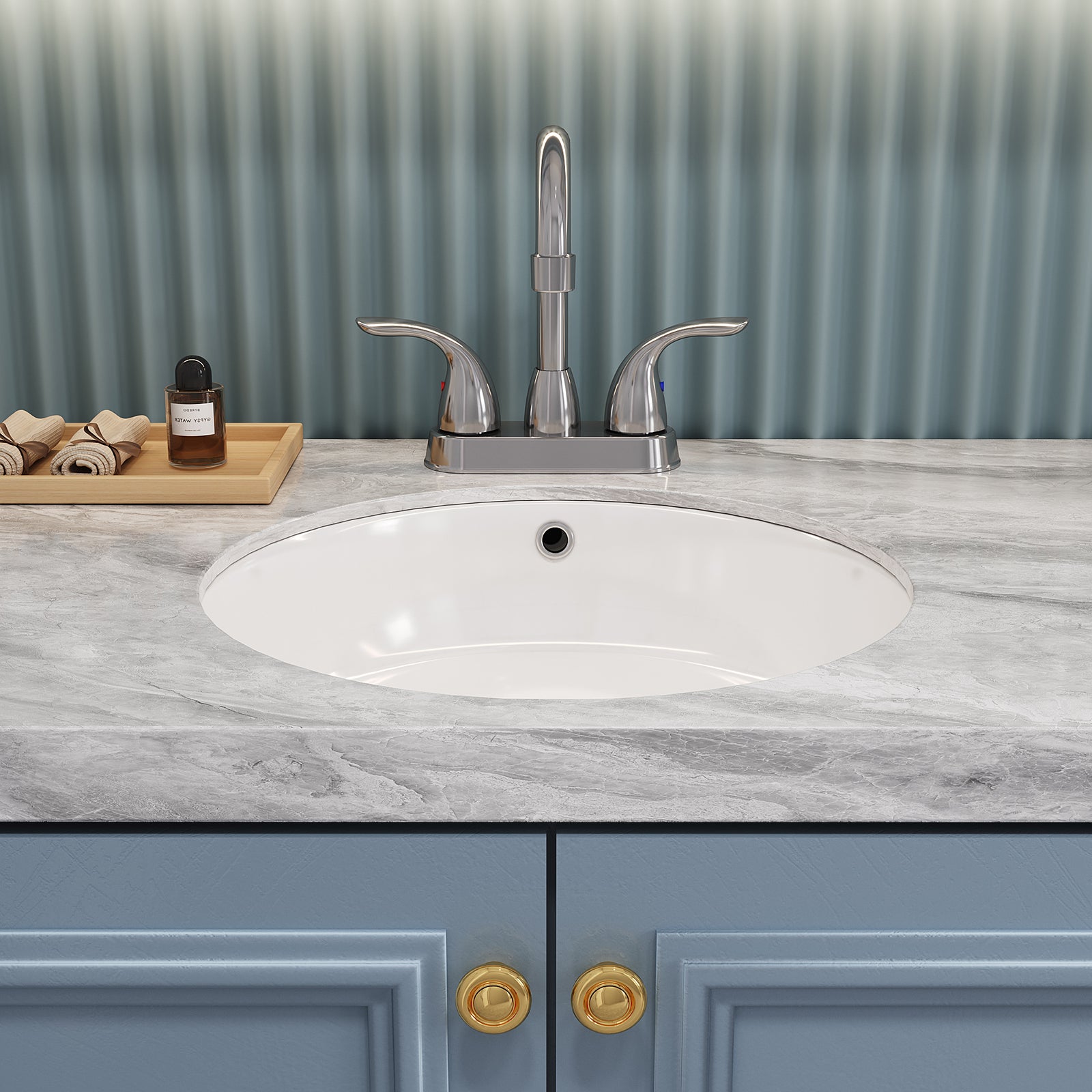 Chrome stainless steel deck mounted bathroom faucet with 360_ swivel spout