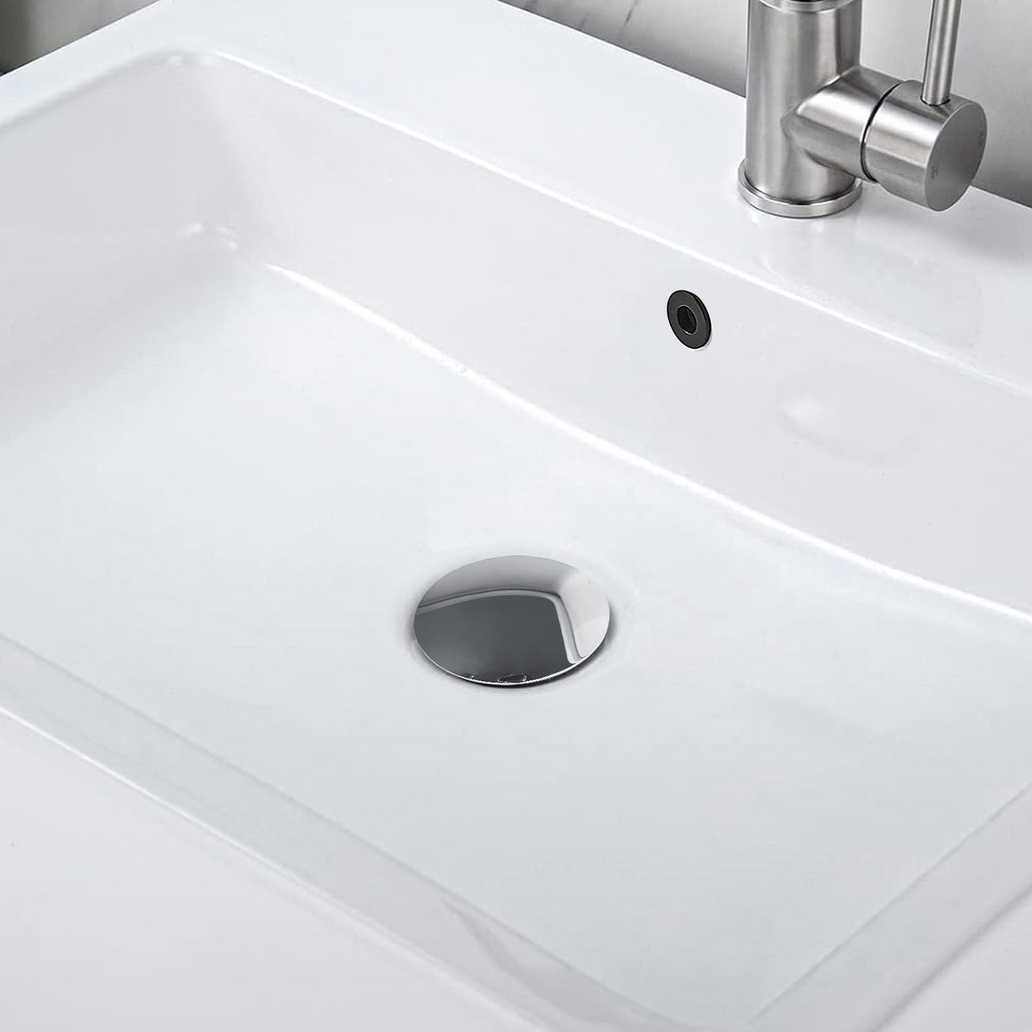 Chrome stainless steel Bathroom Sink Pop Up Drain