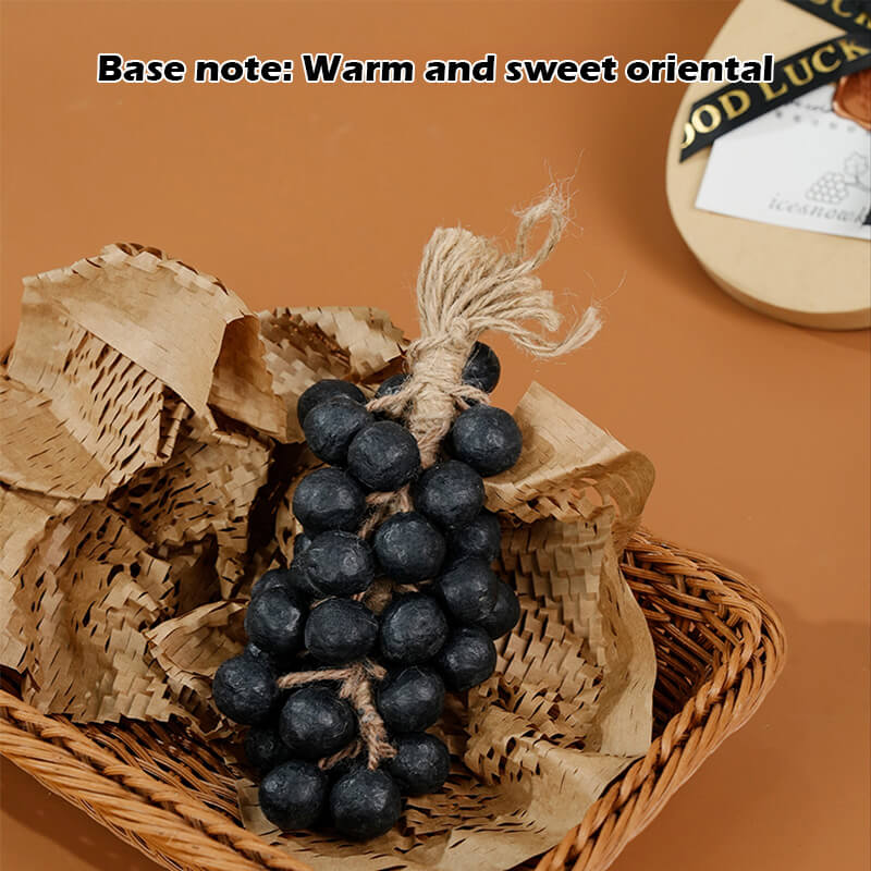 Decorative black soap beads made with olive and coconut oil