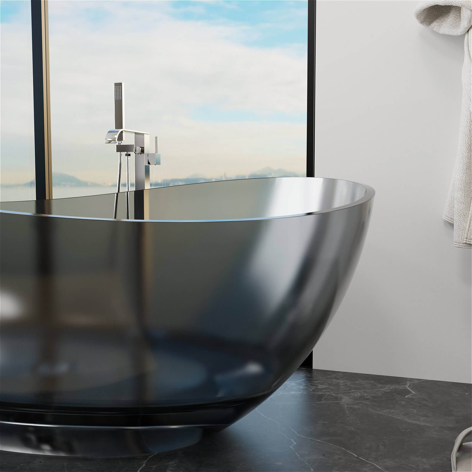 Deep soaking wave bathtub for ultimate relaxation