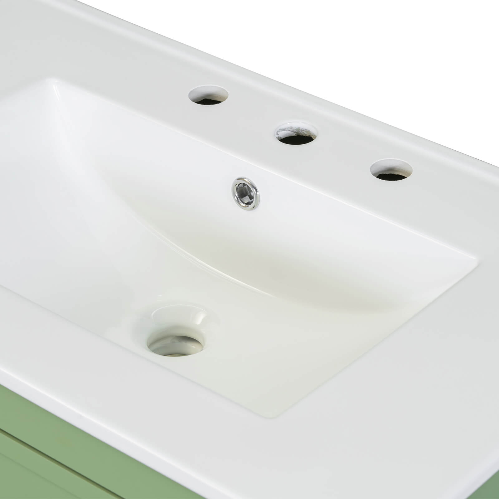 76cm Salbeigrüner Wandmontierter MDF-Badezimmerwaschtisch