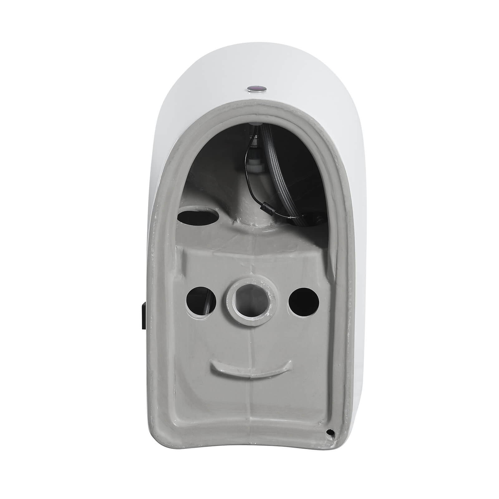 Diagram of the bottom of the S21 G smart toilet
