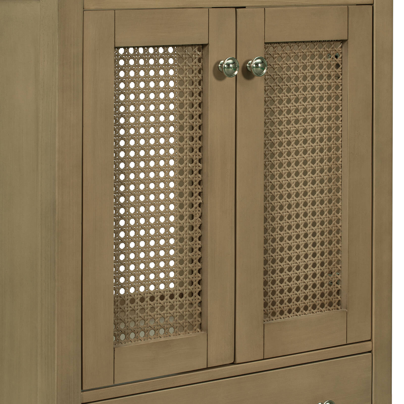 24" Bathroom Vanity with Woven Lattice Doors